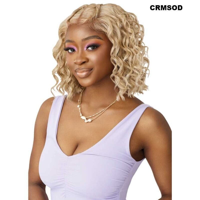 Outre Airtied Human Hair Blend 13X4 HD Lace Frontal Wig - HHB-Loose Deep 12" - Image 5
