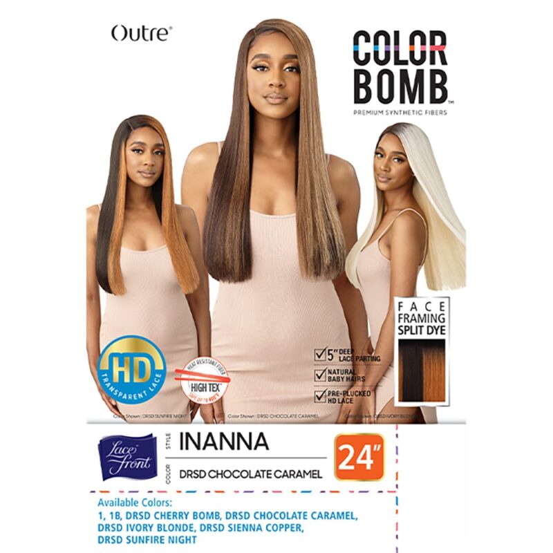 Outre Color Bomb Synthetic Lace Front Wig - Inanna - Image 9