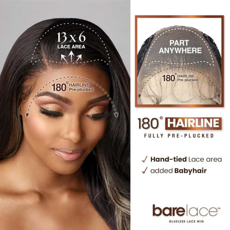 Sensationnel Glueless Bare Luxe Lace Wig - 13x6 Unit 11 - Image 4